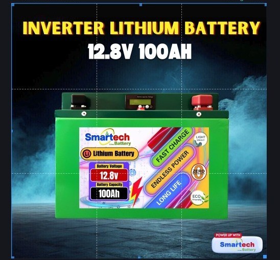 12.8V 100Ah Lithium Inverter Battery