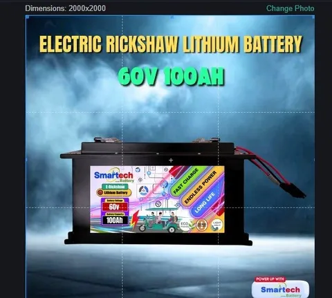 60V 100Ah Lithium E-Rickshaw Battery - photo 1