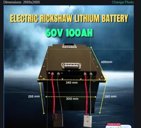 60V 100Ah Lithium E-Rickshaw Battery - photo 6